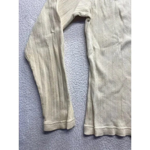 Vintage Tommy Hilfiger Ribbed Long Sleeve Polo Shirt With Striped Collar #7148 - Picture 4 of 9